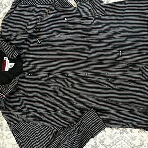 Ecko Unlimited Black and White Striped Shirt